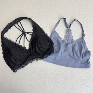 Lot of 2 Bras - Soma Intimates Bralette S & NWT Gilly Hicks Lace Bralette‎ XS